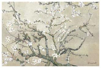 Almond Branches in Tan