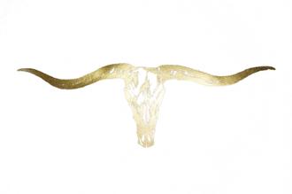 Gold Foil Longhorn