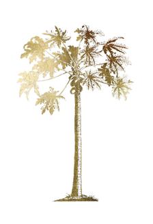 Gold Foil Tropical Palm I