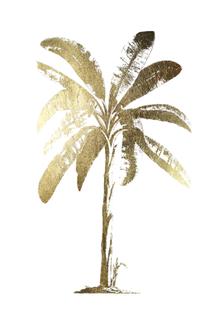 Gold Foil Tropical Palm II