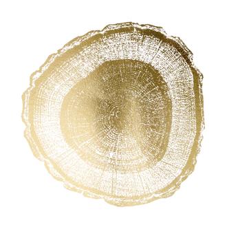 Gold Foil Tree Ring I