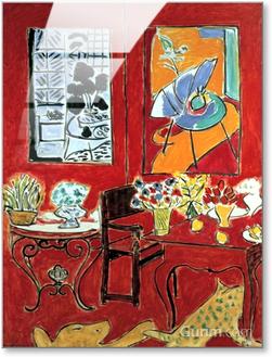 Grand intérieur rouge, 1948