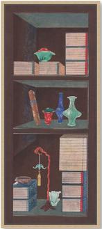 책가도 8폭(좌) 2