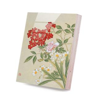 신사임당 (화조도 12폭 수선화와 장미)