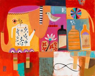 Colorful Elephant (스타트업 협찬그림)