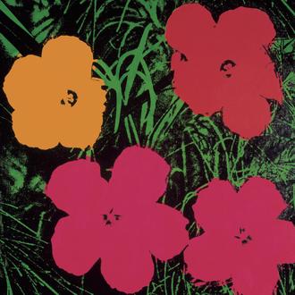 Flowers, 1964 (1 Red, 1 Yellow, 2 Pink)
