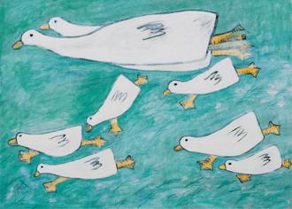 여덟마리 오리 (스타트업 협찬그림)