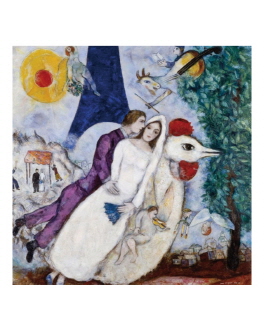 Bride And Groom Of The Eiffel Tower