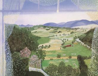 창가에서 본 후식 밸리