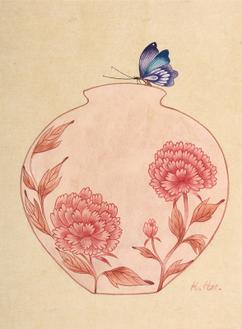 달항아리_꽃을담다 Ⅰ