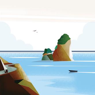 Illustrated Italian Landscape Ⅵ