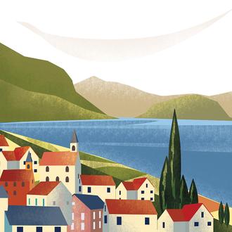 Illustrated Italian Landscape Ⅷ