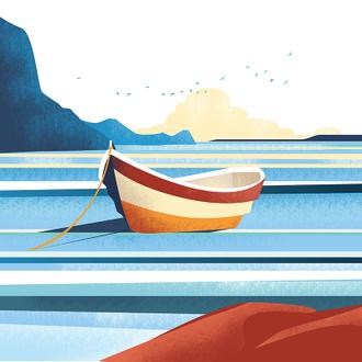 Illustrated Italian Landscape Ⅹ