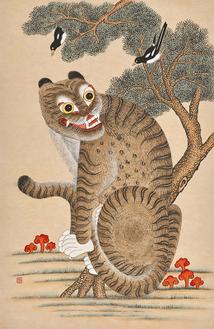 호작도 (까치와 호랑이)