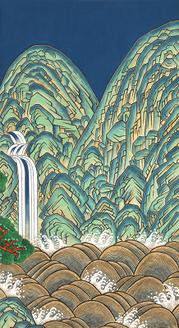 일월오봉도 4폭 2