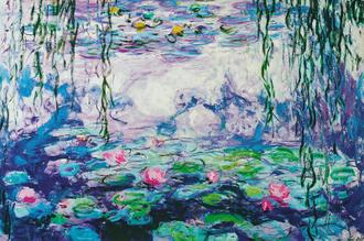 Waterlilies and Willow Branches