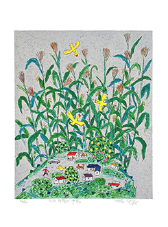 제주생활의 중도 Gray Sky Yellow Bird