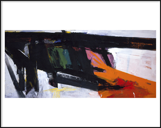 Orange and Black Wall