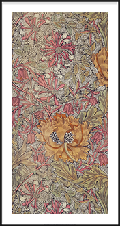 Honeysuckle furnishing fabric, 1876
