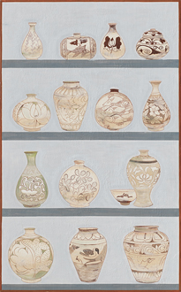 분청 책거리 (벽화) I