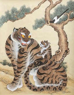 호작도 (까치와 호랑이)