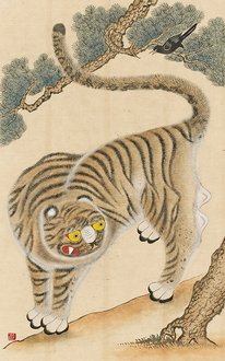 호작도 (까치와 호랑이)