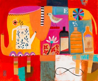 Colorful Elephant (스타트업 협찬그림)