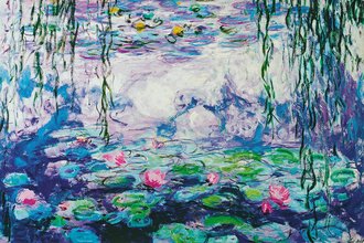 Waterlilies and Willow Branches