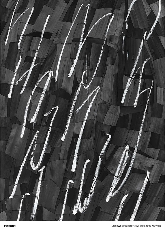 Issu du Feu (White Lines) (Signed Poster)