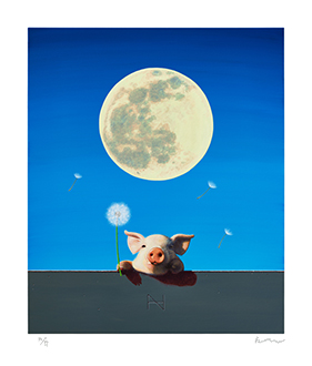 Olivia over the Wall (Full Moon)