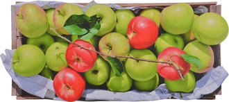 녹색 위의 붉은 사과