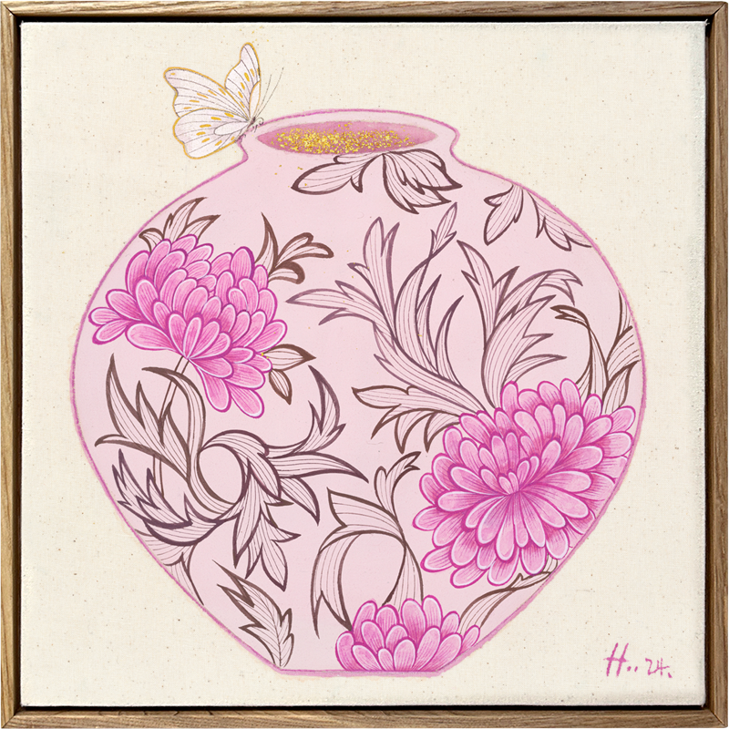 달항아리 안아주다