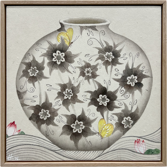 달항아리 Wave 꽃