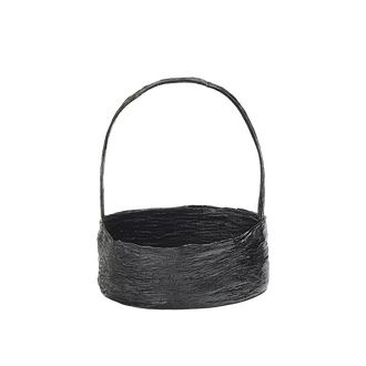 닥줄기 옻칠 바구니 S