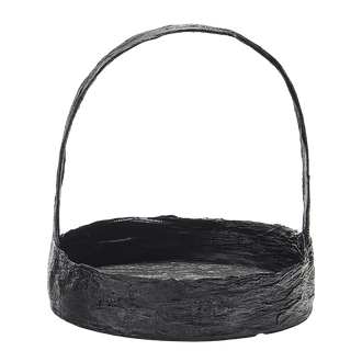 닥줄기 옻칠 바구니 L