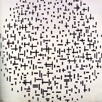 Mondriaan Compositie in Lijn