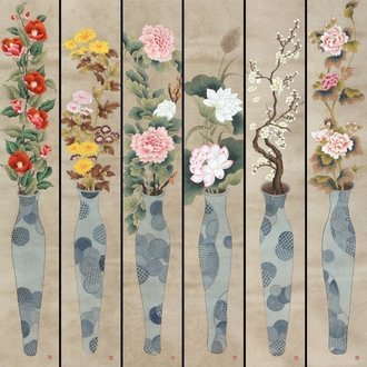 바램 6폭 (Vase of Happiness)