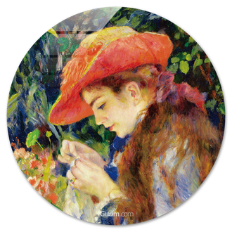 바느질하는 마리 테레즈 뒤랑 뤼엘