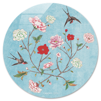 WHHACHHO-화조도 파랑