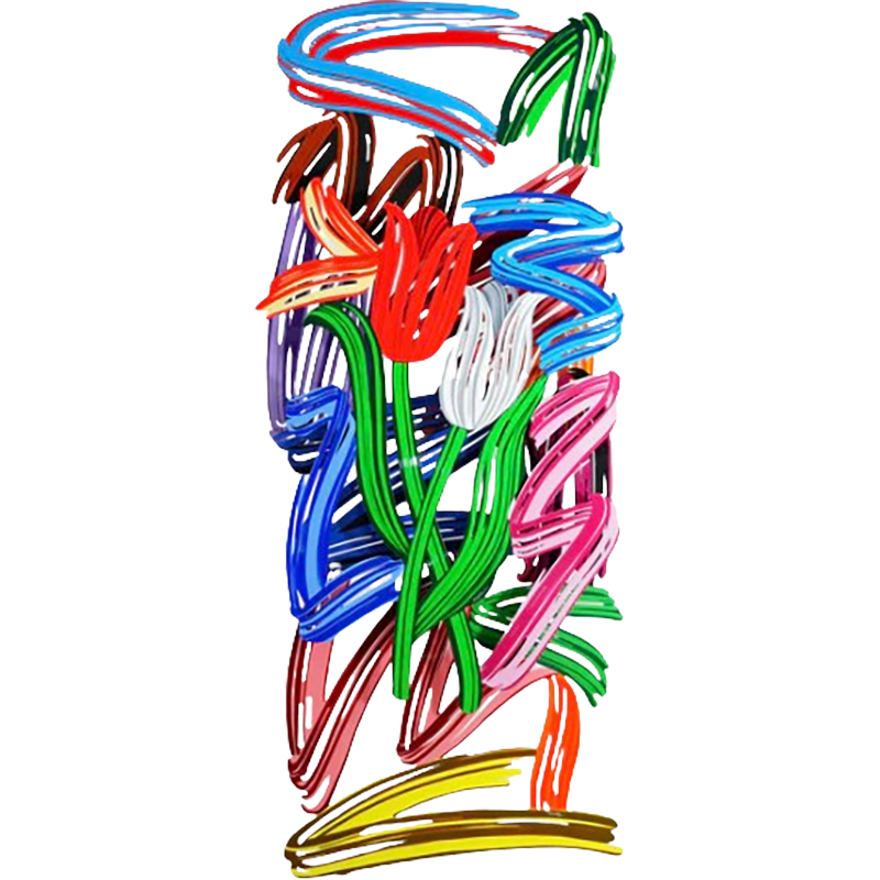 Tulips Brush Strokes (3 Layer)